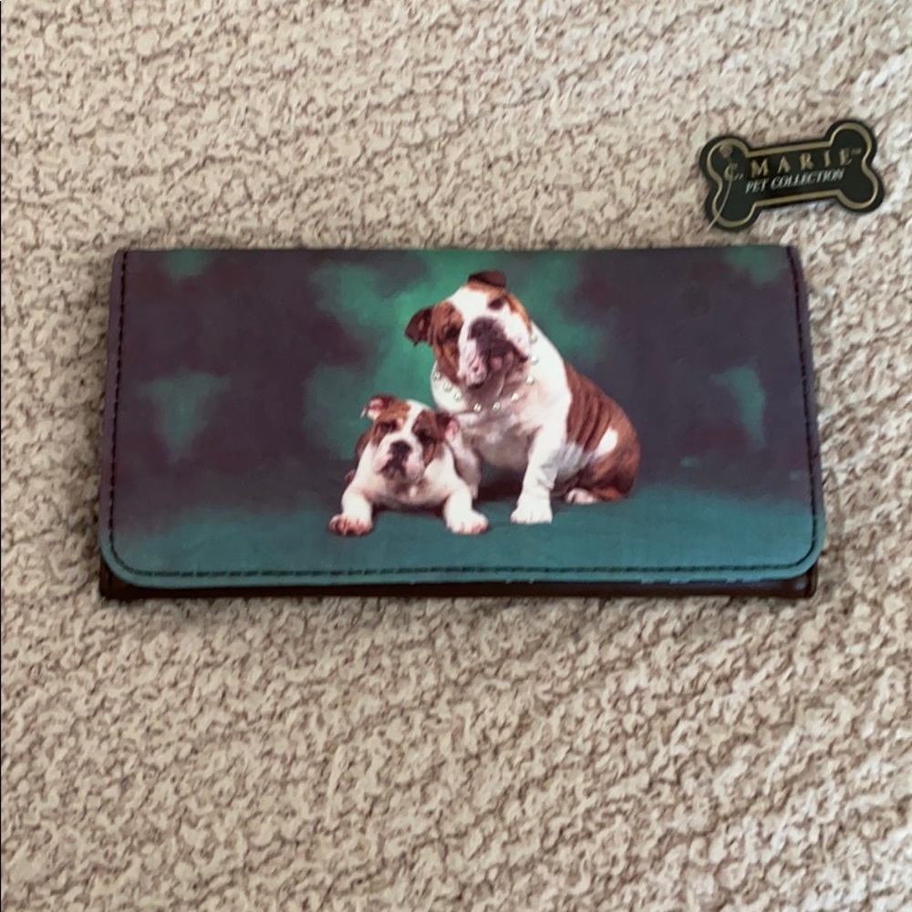 English Bulldog wallet NWT